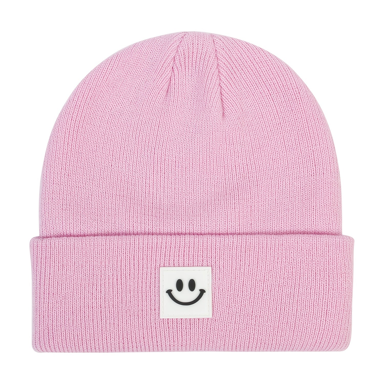 Toddler Beanie Knit Hat Smiley Face Winter Cap