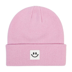 Toddler Beanie Knit Hat Smiley Face Winter Cap