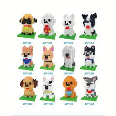 Dog Building Blocks DIY Model Mini Assembled Educational Toys