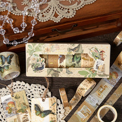 8 Rolls Box Tape Flower Dream Catcher Series Retro Washi Tape