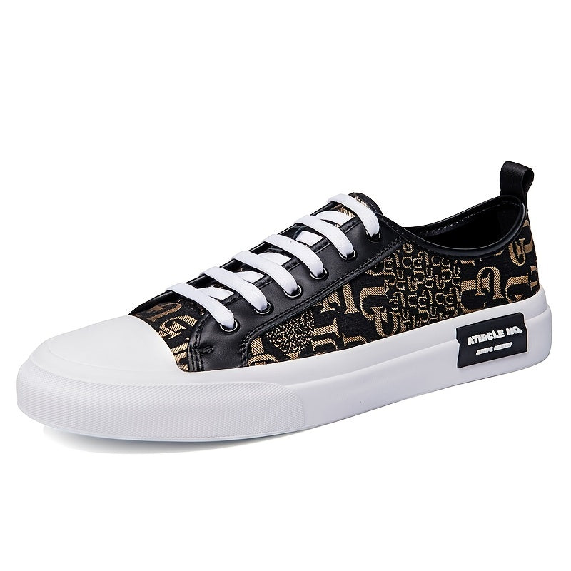 Men's Leather Casual Sneakers Lightweight Non Slip Shoes