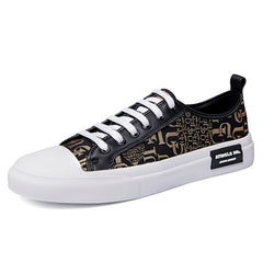 Men's Leather Casual Sneakers Lightweight Non Slip Shoes