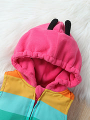 Cute Animal Shape Fleece Hooded Onesie Set
