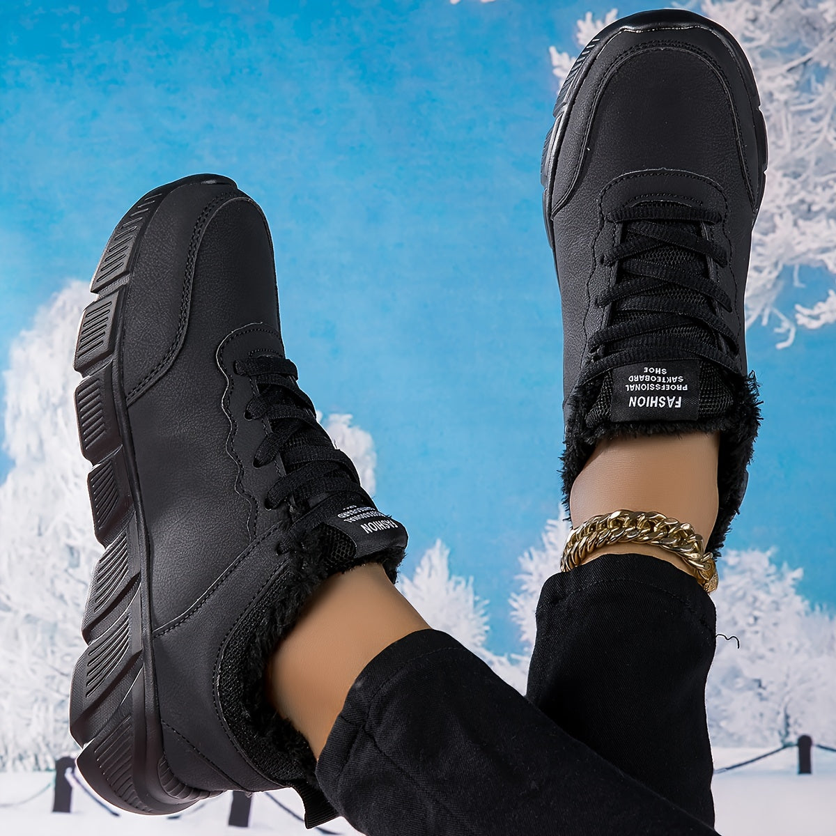 Women's Anti Slip Running Shoes Lace Up Outdoor Sneakers