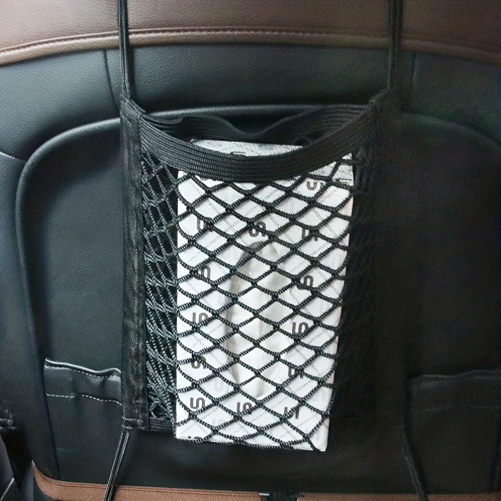 Car Seat Storage Net Pocket Double layer Retaining Net Car Accessories