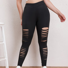High Rise Ripped Yoga Leggings