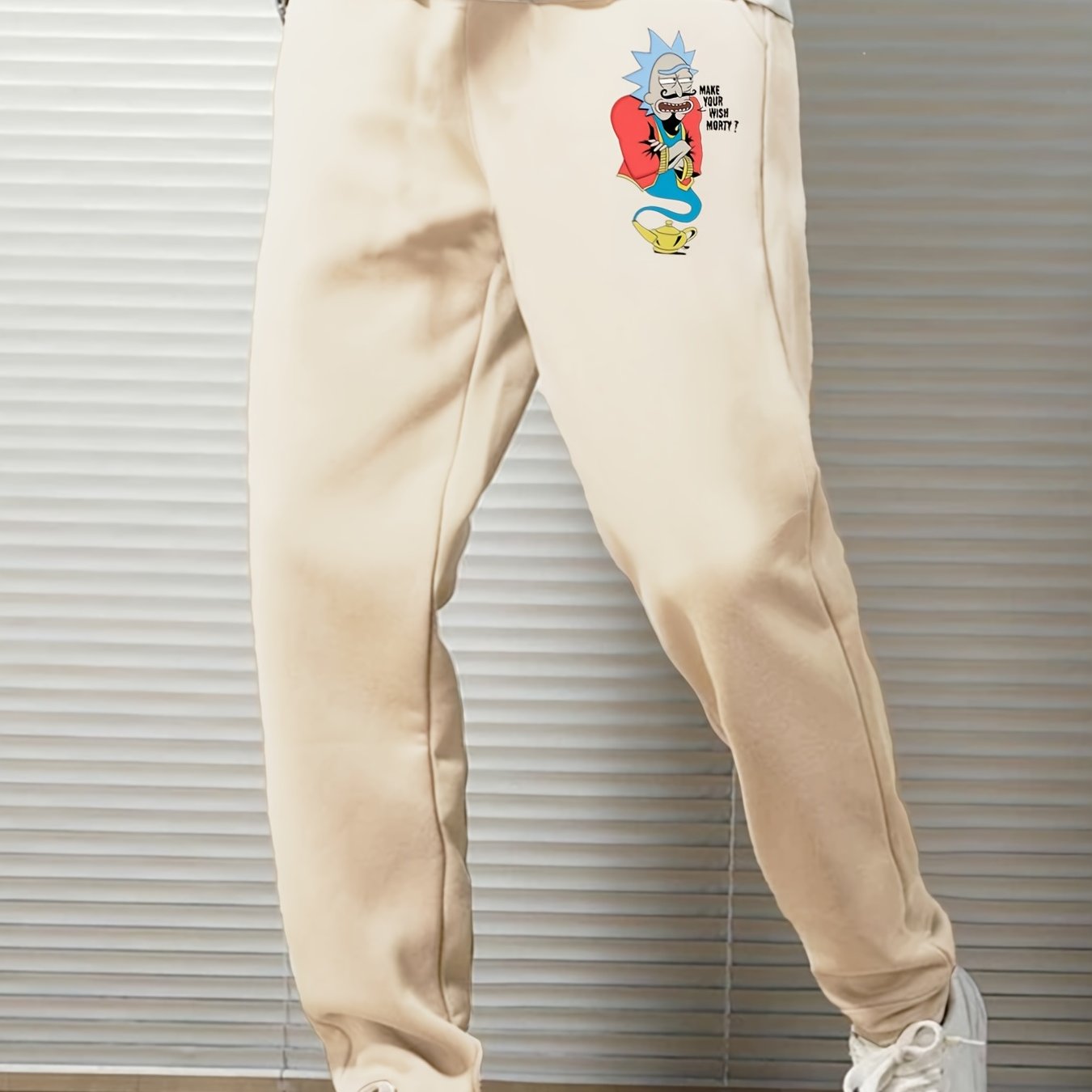 Cartoon Print Men's Loose Casual Sweatpants
