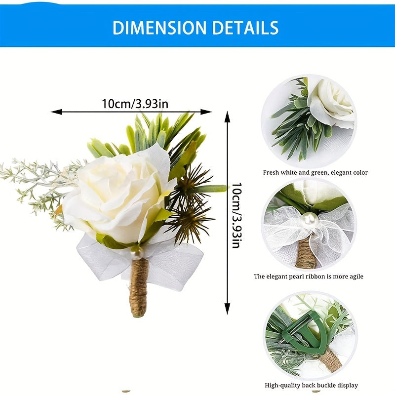 Artificial Flower Wrist Corsage Wedding Prom Decoration