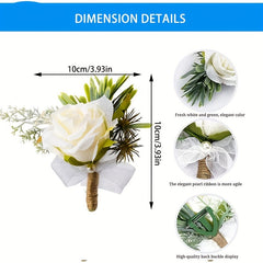 Artificial Flower Wrist Corsage Wedding Prom Decoration