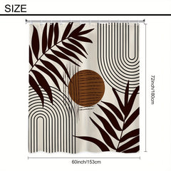 Abstract Leaf Pattern Shower Curtain 152x182cm