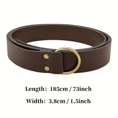 Vintage PU Leather Belt Celtic Knight Style Stage Props