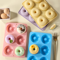 Silicone Donut Pan Non Stick Easy Clean BPA Perfect for Cake Biscuit Bagels Muff