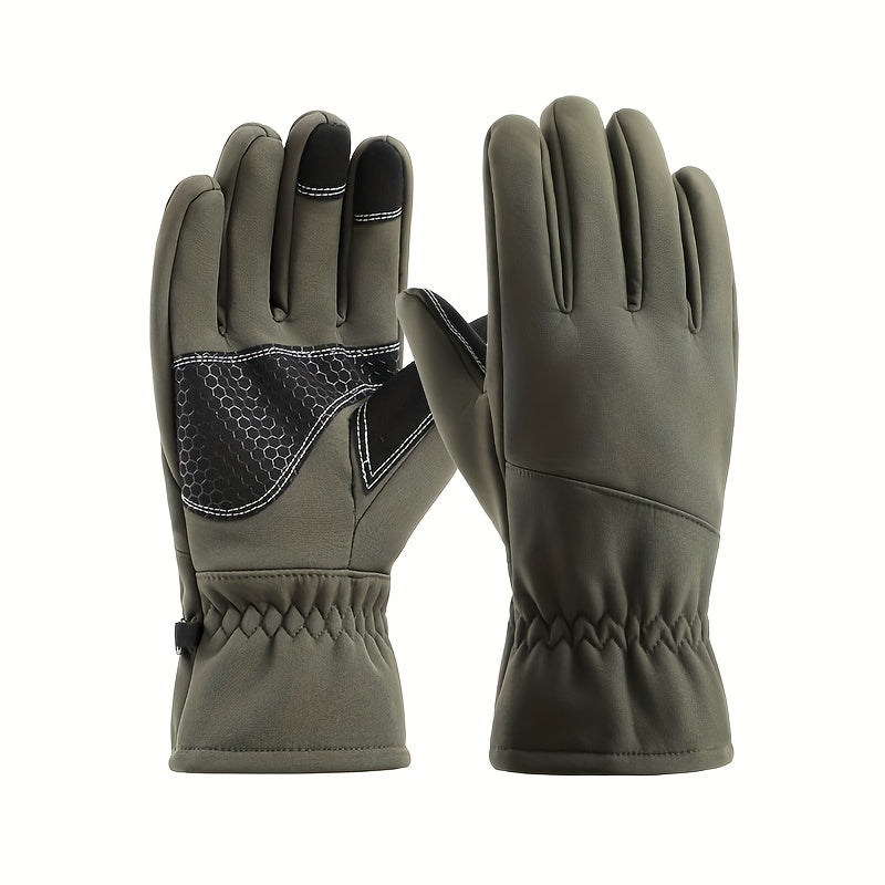 Camouflage Thickened Warm Gloves Non slip Touch Screen Gloves Autumn Winter Outd