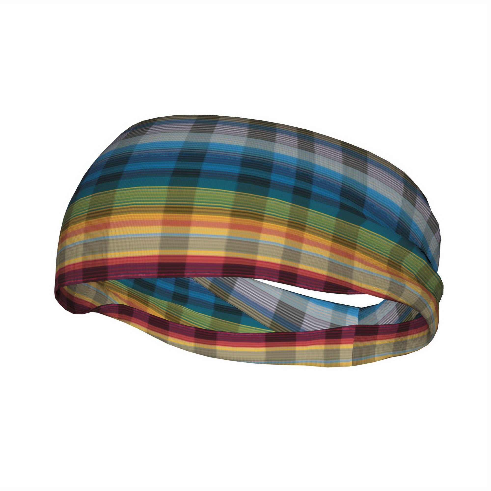 Signature Check Plaid Headband for Sport & Casual Outfits
