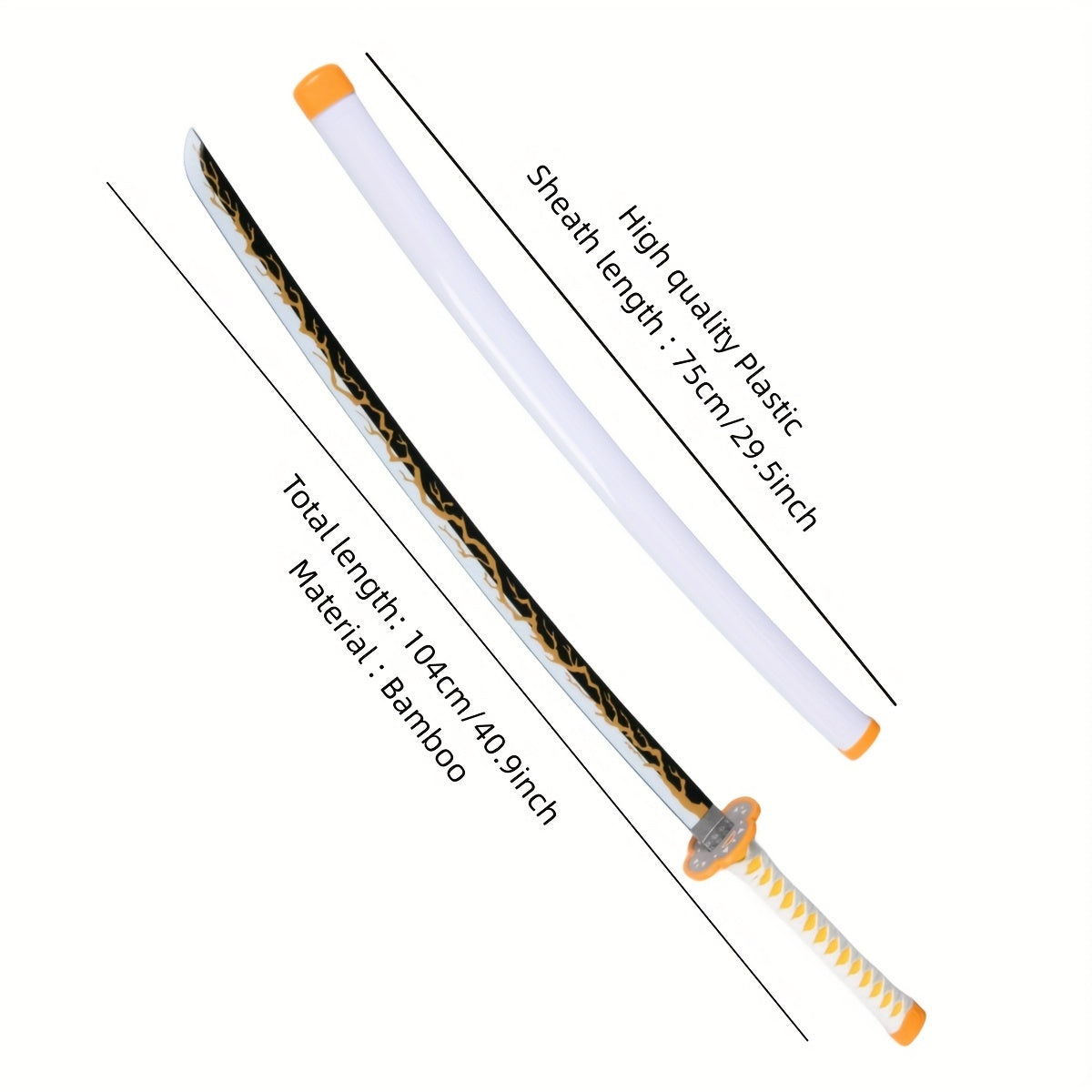 41inch Cosplay Magic Anime Sword Sword Stand And Belt Katana Samurai Sword