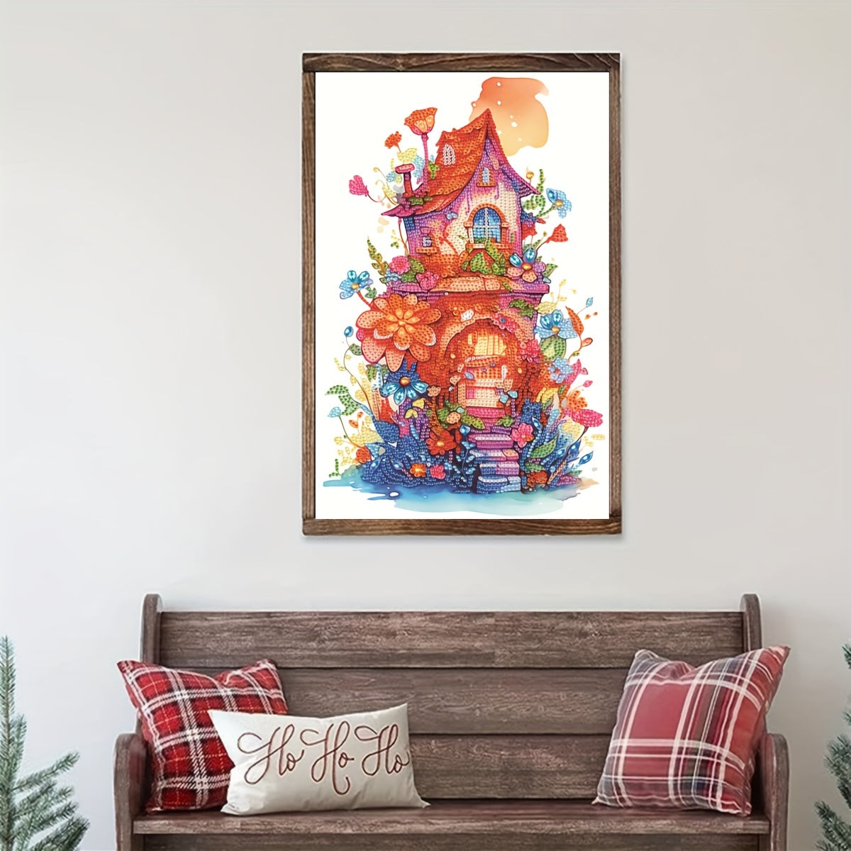 House Pattern 5D Diamond Painting Kit for Beginner DIY Home Wall Decor