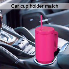 Stainless Steel Tumbler with Straw Lid Handle