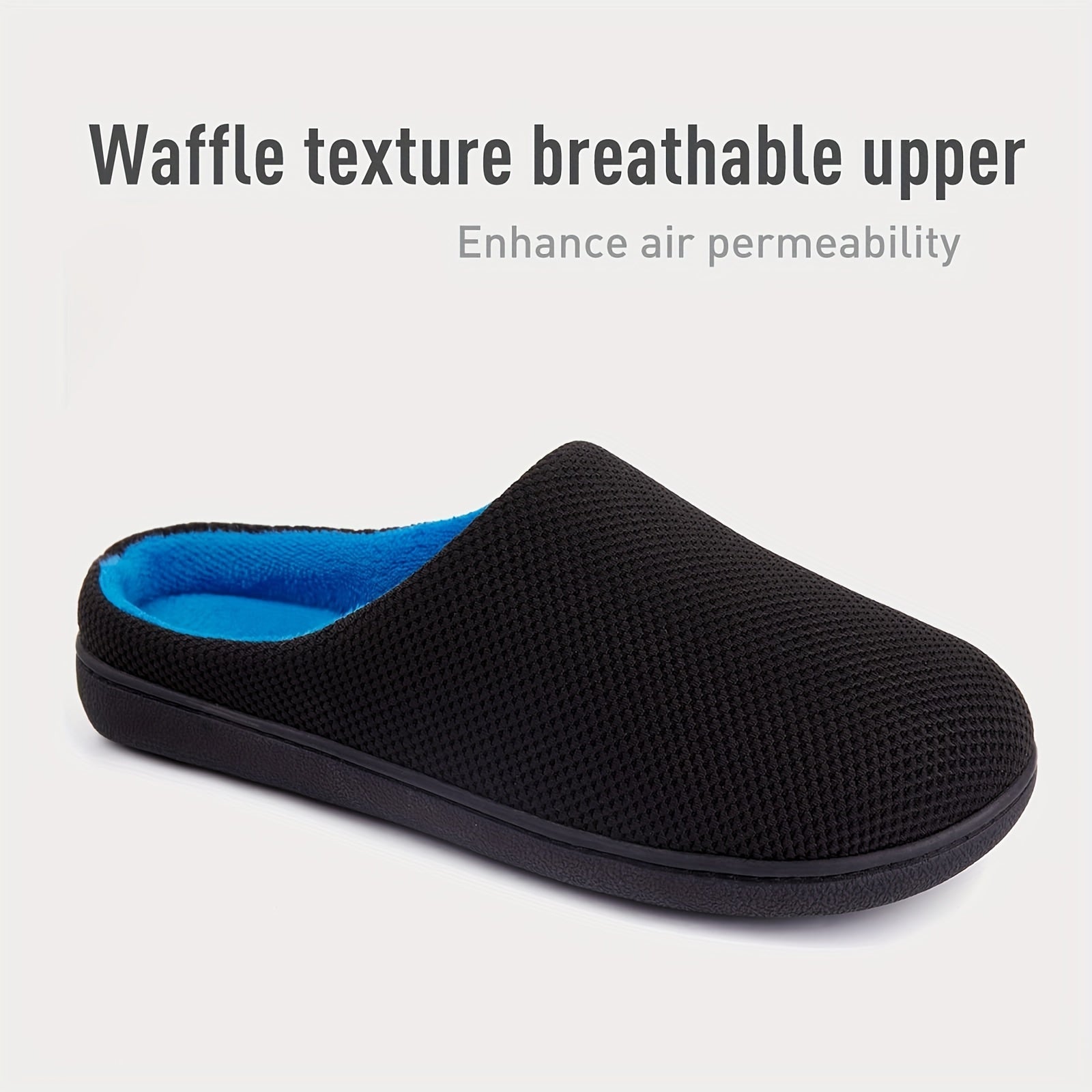 Men's Plush Slip On Slides Cozy House Slippers