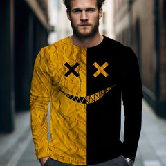Men's Grimace Print Sports Long Sleeve Tee