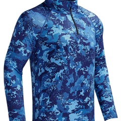 Men's Camo UPF 50 Sun Shirt Long Sleeve Quick Dry for Fishing