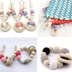 20pcs 70mm Natural Wooden Rings for DIY Crafts & Jewelry Making
