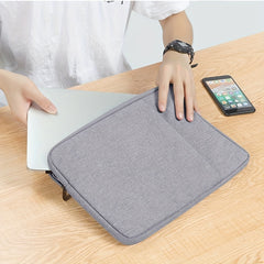 Protective Laptop Sleeve 13 Inch Gray Zipper Organizer Bag