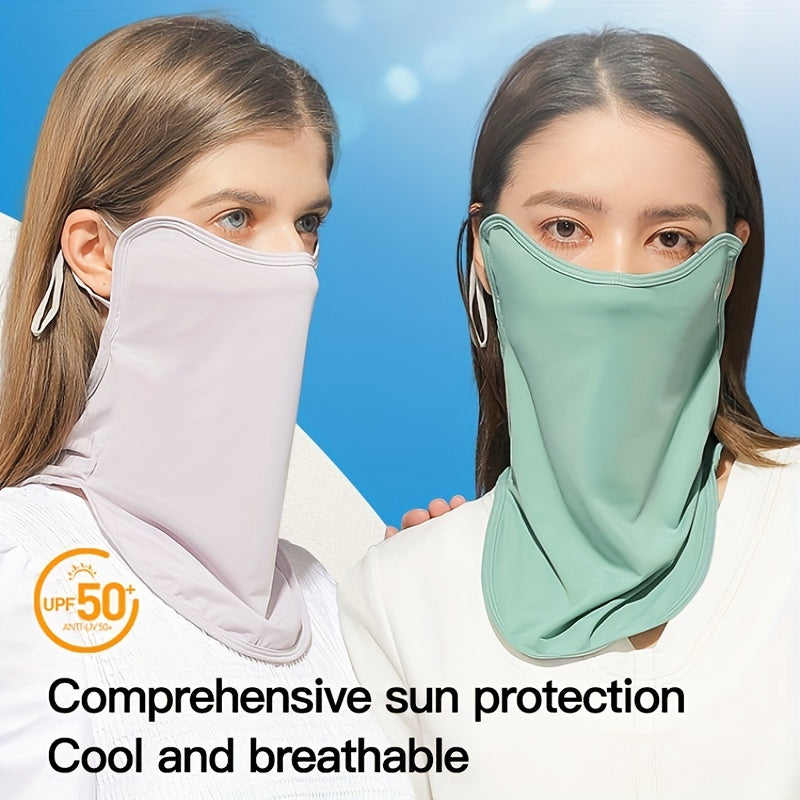 Solid Neck Gaiter UV Protection Face Mask Windproof Scarf Sunscreen Bandana Bala