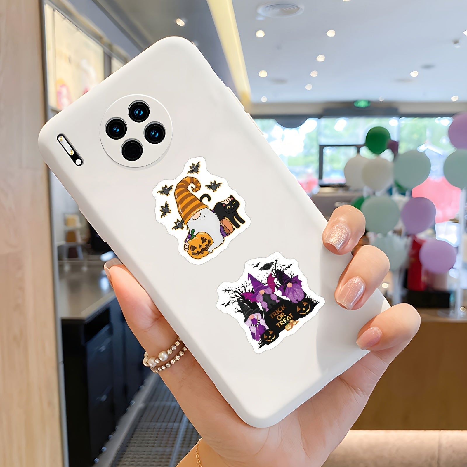 500pcs Halloween Gnome Stickers Roll Waterproof Vinyl Stickers Teens Adults