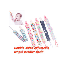 Double Sided Teether Pacifier Chain Soother Clip Toy Lanyard