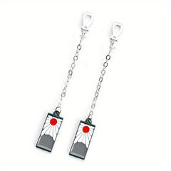 Ghost Slayer Blade Earrings Necklace Jewelry Student Necklace Creative Alloy