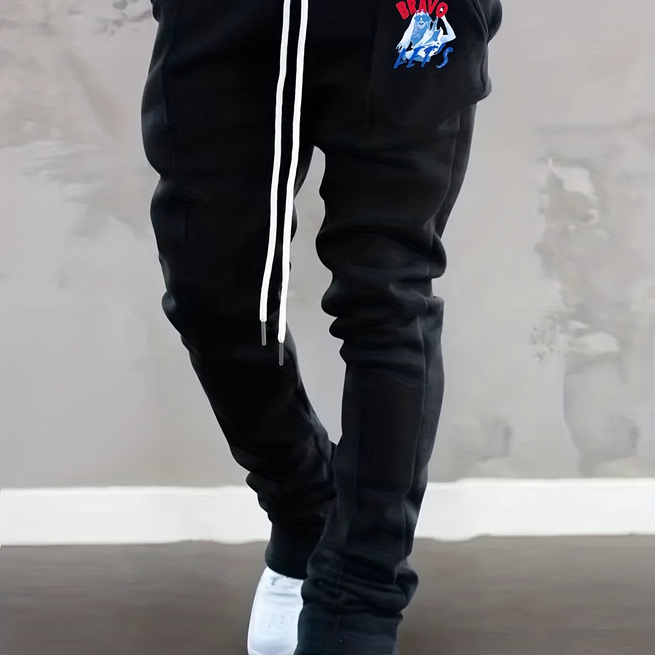 Graphic Party Pattern Letter Print Joggers Men s Casual Loose Fit Pants