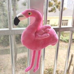 Cute Pink Flamingo Plush Toy Stuffed Animal Yellow Beak Nursery Decor Cuddly