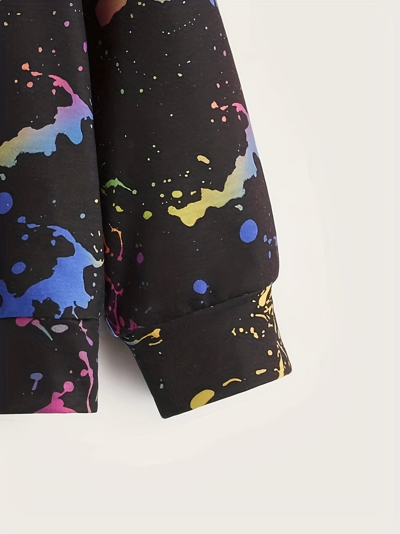 Boy's Splash Ink Print Hoodie Pullover Sweatshirt