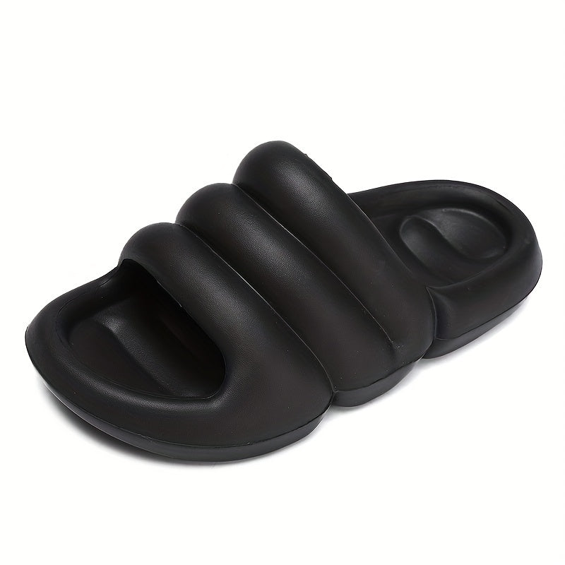 Men's Non Slip Platform Slides Soft Sole Cloud Slides for Indoor Outdoor