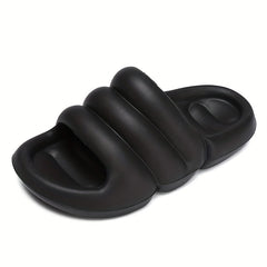Men's Non Slip Platform Slides Soft Sole Cloud Slides for Indoor Outdoor