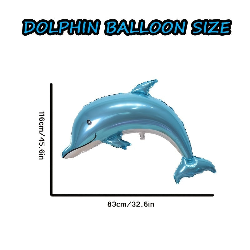 Mermaid Dolphin Foil Balloons Under The Sea Baby Shower Decorations