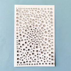 1pc Round Dot Rhinestone Stickers Transparent Crystal Gemstone Self Adhesive