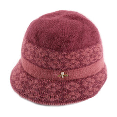 Warm Cable Knit Bucket Hat for Women - Chinese New Year Gift