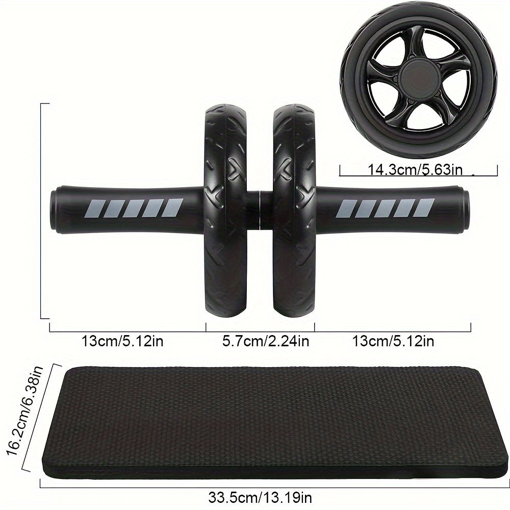 Ab Roller with Knee Pad for Core Strength Training