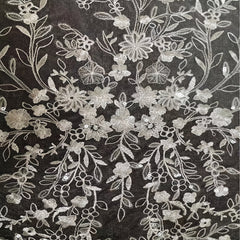 Floral Pattern Mesh Bridal Head Veil Sequin Lace Fabric Long Veil Wedding Access