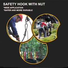 5pcs Safety Hook Buckle With Lock for Outdoor Camping Hiking