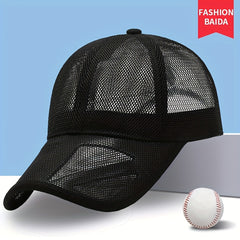 Men's Sunshade Mesh Baseball Cap Breathable Outdoor Fishing Hat