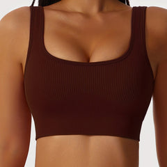 Seamless Breathable Sports Bra Fitness Yoga Running Top