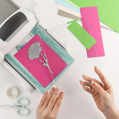 2pcs Plastic Plates for Die Cutting Embossing Machine DIY Scrapbooking Craft
