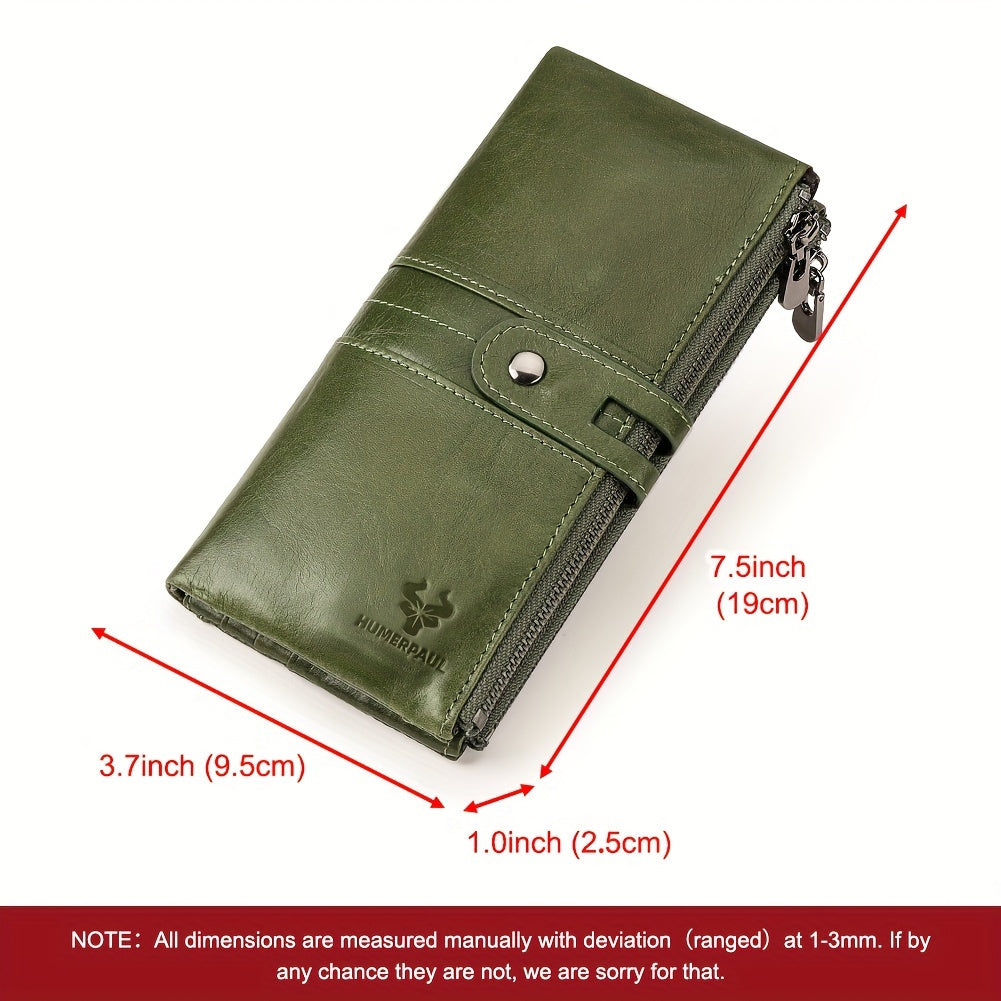 Guangzhou RFID Leather Women's Wallet Buckle Closure Zipper