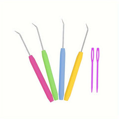 3pcs Weaving Needle Set Crochet Hooks Ergonomic Grip for Arthritic Hands