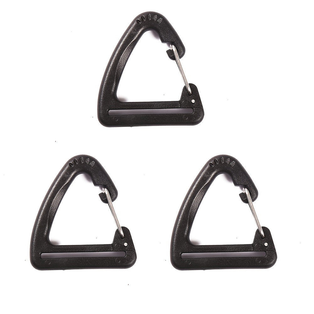 3pcs Webbing Belt Hanging Buckle Triangle Hook For Outdoor Camping Hiking