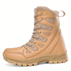 Boy's Waterproof High Top Tactical Work Boots for Hiking