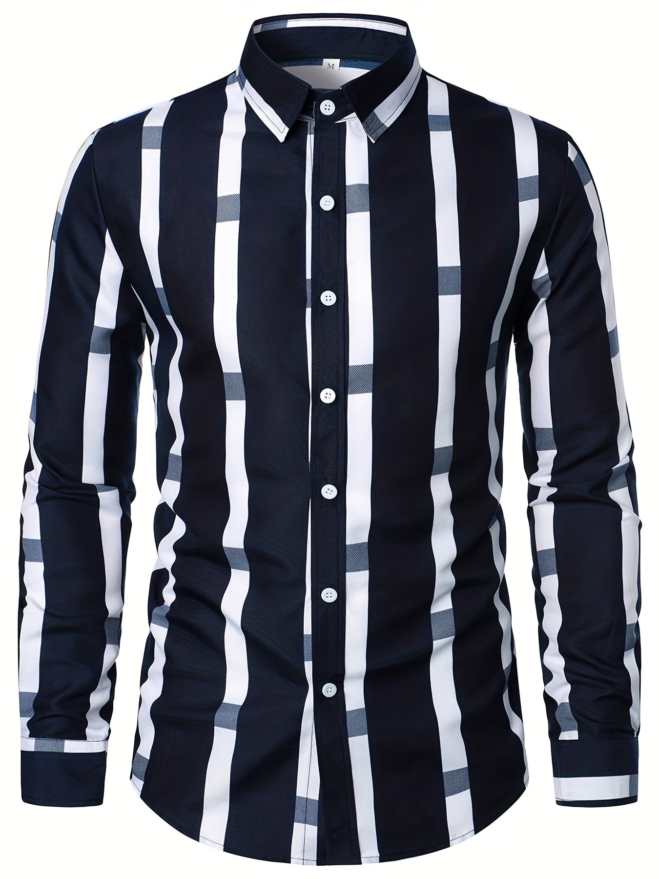 Men's Casual Slim Fit All Over Print Shirt