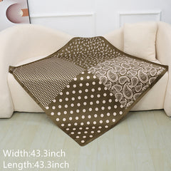 Silk Polka Dot Print Square Scarf Bandana